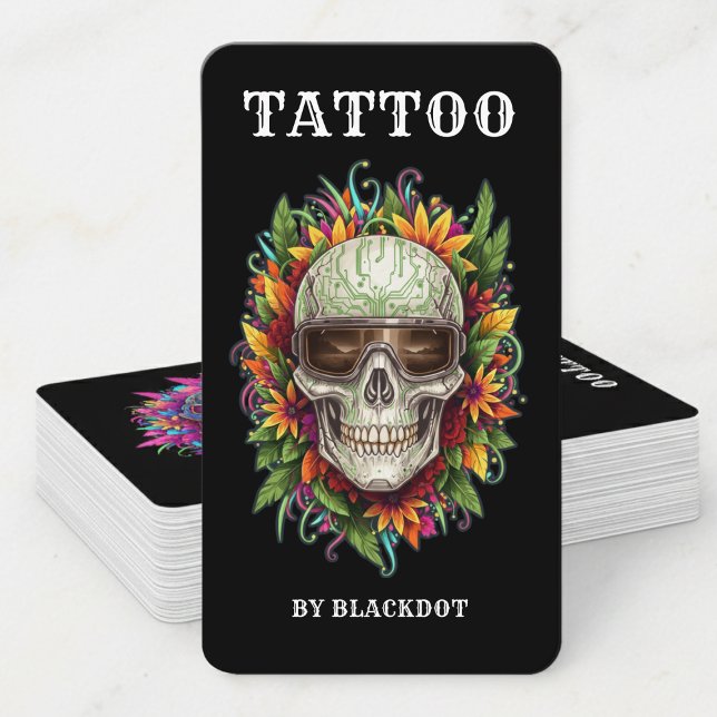 Professionell tatueringsstudio Design Tatuerare Visitkort (Skapare uppladdad)