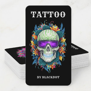 Professionell tatueringsstudio Tatueringsbutik Tat Visitkort