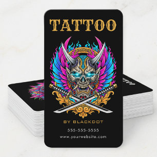 Professionell tatueringsstudio Tatueringsbutik Tat Visitkort