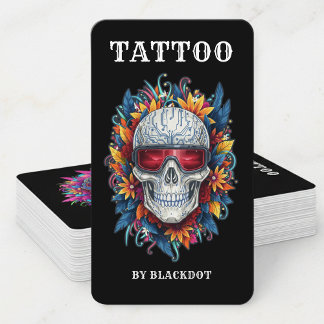 Professionell tatueringsstudio Tatueringsbutik Var Visitkort