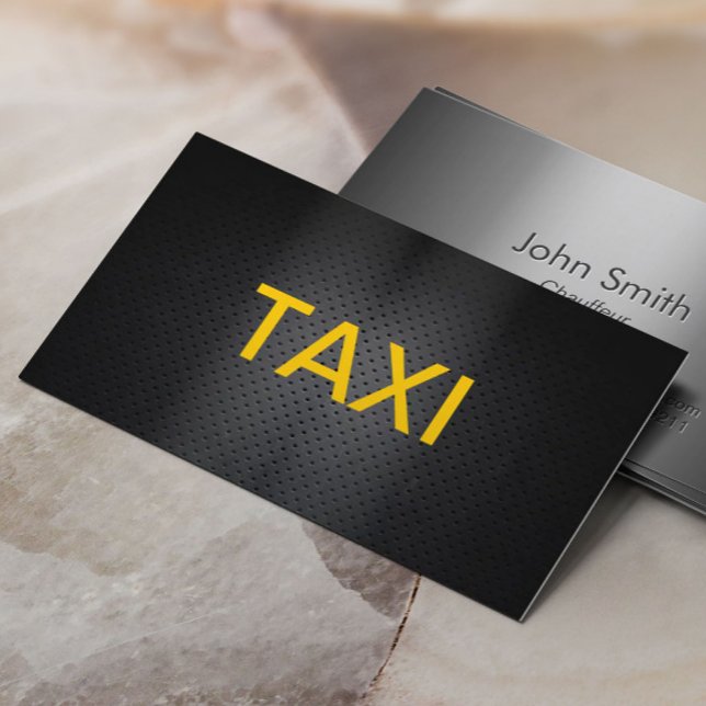 Professionell Taxi Affärskort med fetstil Visitkort (Skapare uppladdad)