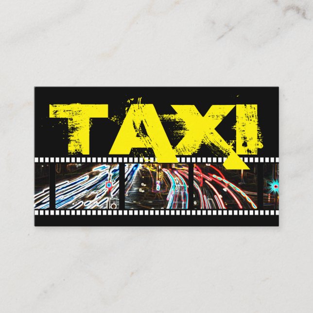 Professionell taxi förarhyttförare buss visitkort (Framsida)