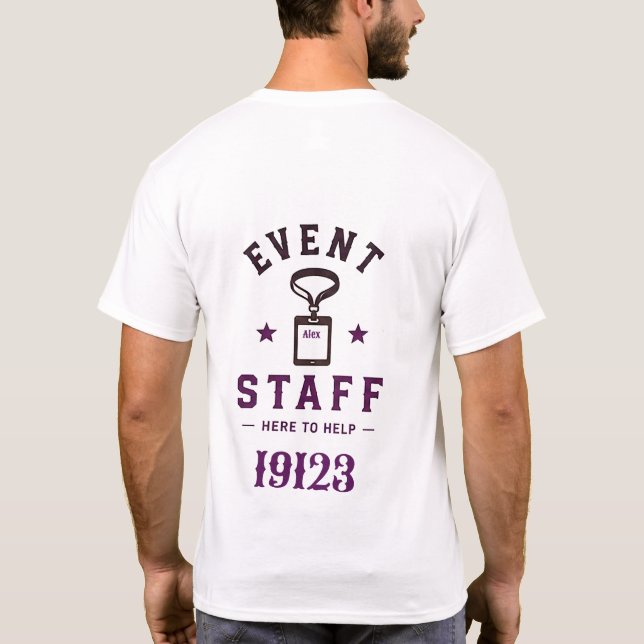 🎪 Professionell team för evenemangspersonal 🎪 T Shirt (Baksida)