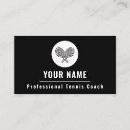 Professionell Tennis Coach Instructor Land Klubb Visitkort