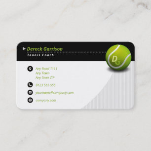 Professionell Tennis Master Sport Visitkort