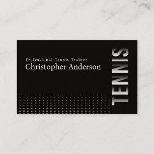 Professionell Tennis Trainer Abstrakt Visitkort