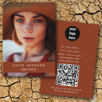 Professionell Terracotta Business Photo QR-kod