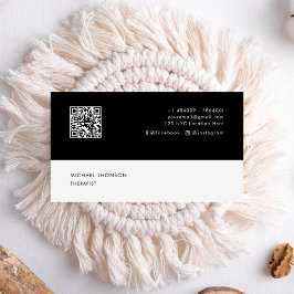 Professionell Therapist Social Media ikon QR-kod Visitkort