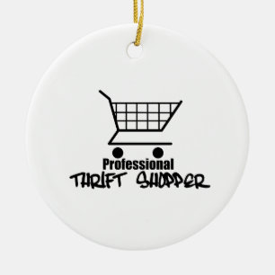 Professionell Thrift Shopper Julgransprydnad Keramik