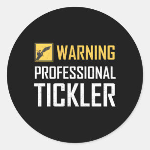 Professionell Tickler Tickling Camp Tickle Master Runt Klistermärke