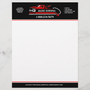 Professionell Tow Lastbil Service Brevhuvud