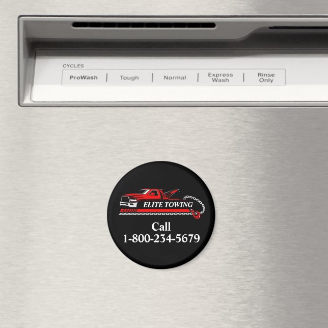 Professionell Tow Lastbil Service Magnet (In Situ (Dishwasher))