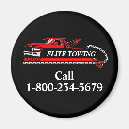 Professionell Tow Lastbil Service Magnet