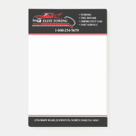 Professionell Tow Lastbil Service Post-it Block