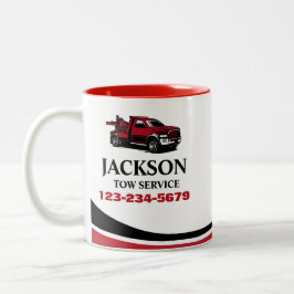 Professionell Tow Lastbil Service Två-Tonad Mugg