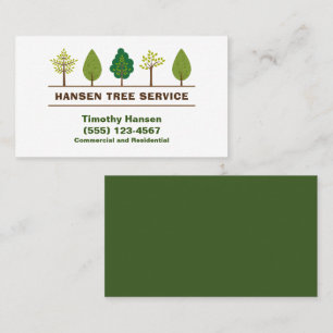 Professionell Träd Landscaping Yard Service Visitkort