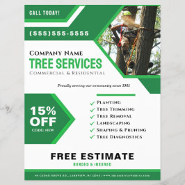 Professionell Träd Service Business Flyer