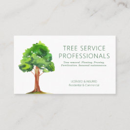 Professionell Träd Services Affärskort Visitkort