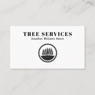 Professionell Träd Trimming Service Affärskort Visitkort