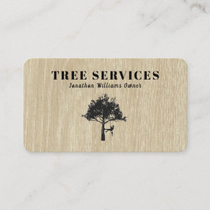 Professionell Träd Trimming Service Affärskort Visitkort