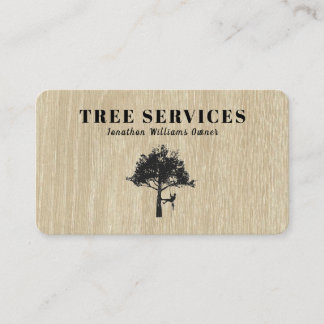 Professionell Träd Trimming Service Affärskort Visitkort