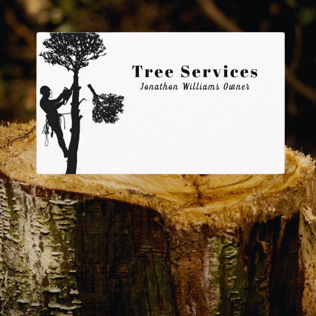 Professionell Träd Trimming Services Affärskort Visitkort (Skapare uppladdad)