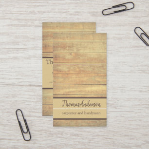 Professionell trästruktur vädrad trä minimalistisk visitkort
