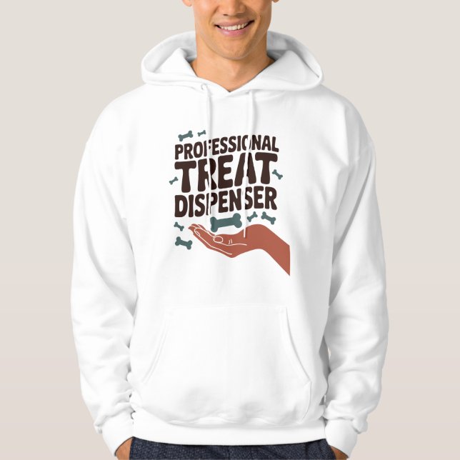 Professionell Treat-dispenser - Roligt för hundför Hoodie (Framsida)