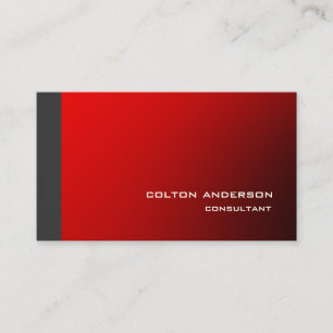 Professionell Trendig Stil Grått Red Impressive Visitkort