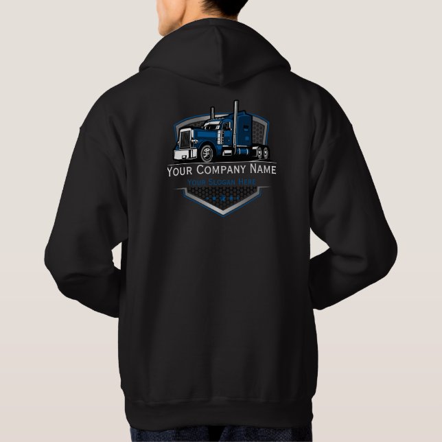 Professionell Trucking Hauling Company Hoodie (Baksida)
