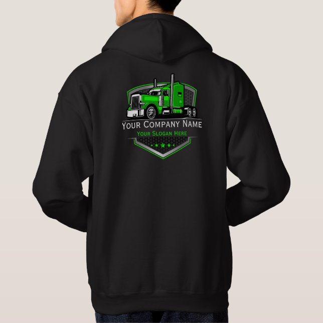 Professionell Trucking Hauling Company Hoodie (Baksida)