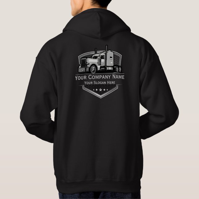 Professionell Trucking Hauling Company Hoodie (Baksida)