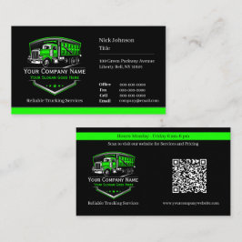 Professionell Trucking Hauling Company QR-kod Visitkort