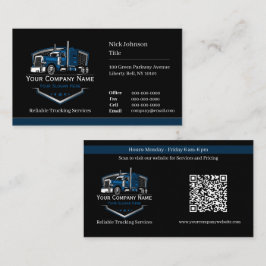 Professionell Trucking Hauling Company QR-kod Visitkort