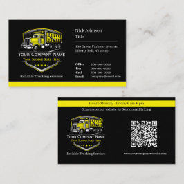 Professionell Trucking Hauling Company QR-kod Visitkort
