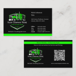 Professionell Trucking Hauling Company QR-kod Visitkort