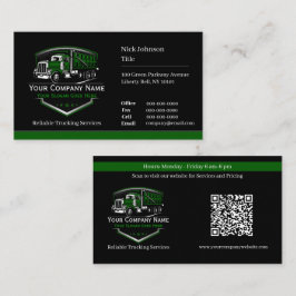 Professionell Trucking Hauling Company QR-kod Visitkort
