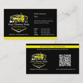 Professionell Trucking Hauling Company QR-kod Visitkort
