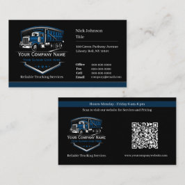 Professionell Trucking Hauling Company QR-kod Visitkort
