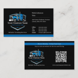 Professionell Trucking Hauling Company QR-kod Visitkort