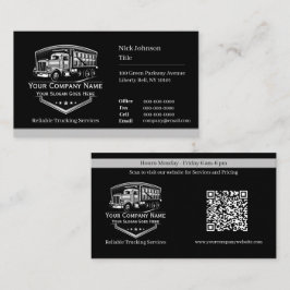 Professionell Trucking Hauling Company QR-kod Visitkort