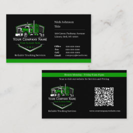Professionell Trucking Hauling Company QR-kod Visitkort