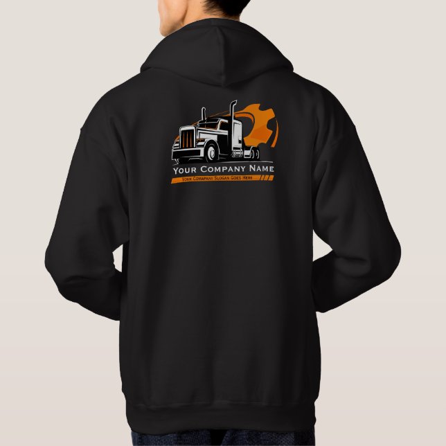 Professionell Trucking Hauling Company Repair Hoodie (Baksida)