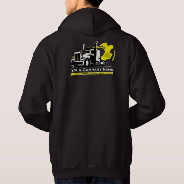 Professionell Trucking Hauling Company Repair Hoodie (Baksida)
