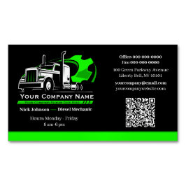 Professionell Trucking Hauling Company Repair Magnetiska Visitkort