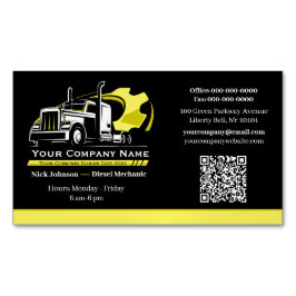 Professionell Trucking Hauling Company Repair Magnetiska Visitkort