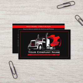 Professionell Trucking Hauling Company Repair Visitkort