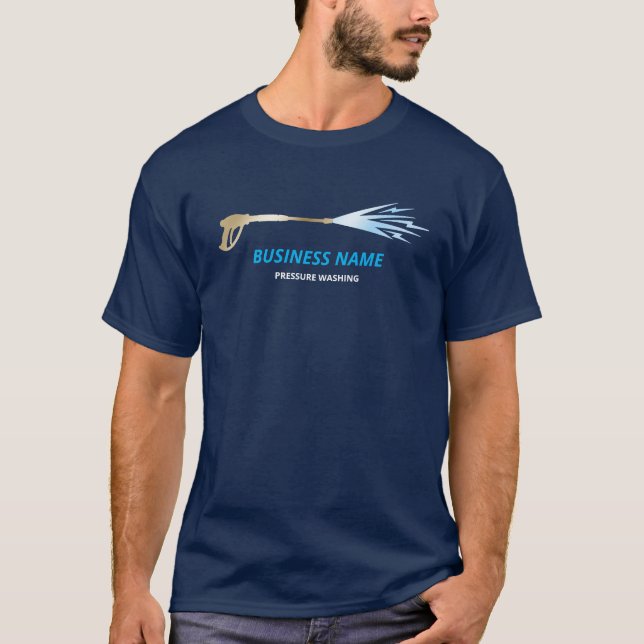 Professionell trycktvätt Trycktvätt Företag T Shirt (Framsida)
