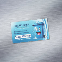 Professionell Tunna Städning Services Magnetiska Visitkort