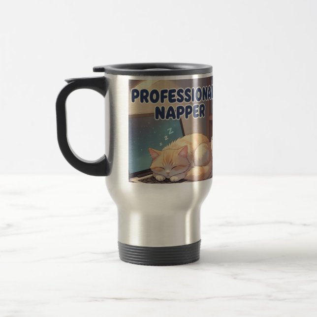 Professionell tupplur rolig kattmugg | Mysig latmo Resemugg (Vänster)